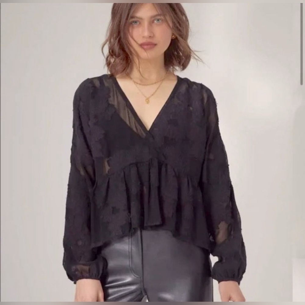 Aritzia Wilfred Augustine Blouse | Size XXS | Black